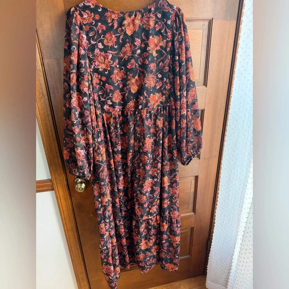 Ophelia Rose Floral Chiffon Maxi Dress